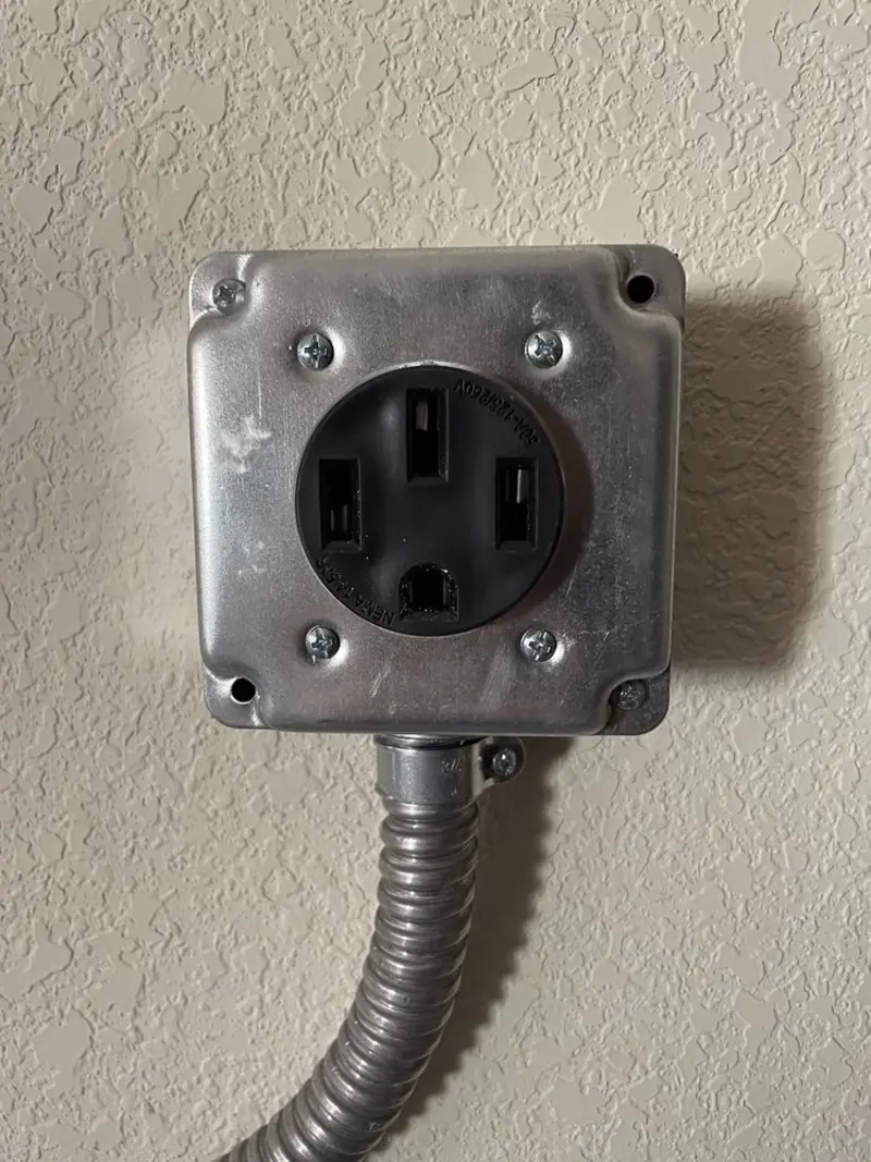 NEMA 14-50 outlet installed for Smart Home Electrical in Rainbow City